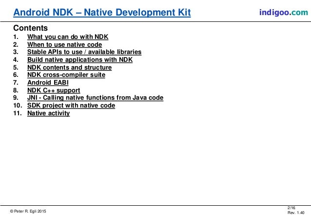 Android Native Development Kit        Android Native Development Kit