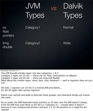 Inside Android's Dalvik VM - NEJUG Nov 2011 | PDF