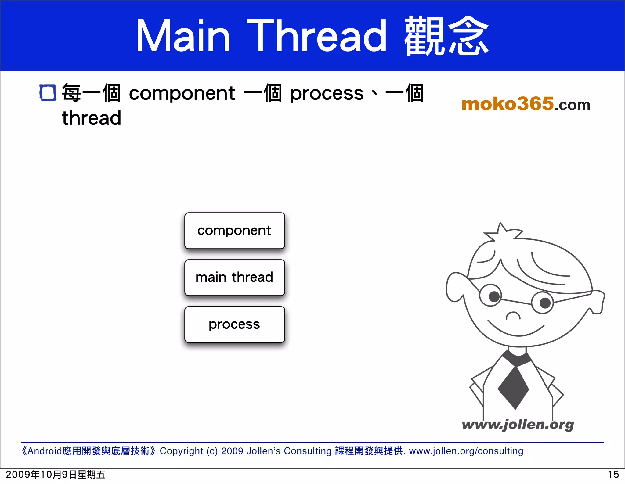 moko365.com $#'!#(%() '*+(!),"%*- !"#$%&& Android Copyright (c) 2009 Jollen’s Consulting . www.jollen.org/consulting 