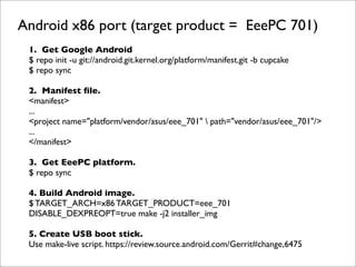 Build EeePC 701 Product Tips # e2fsprogs issue

 external/e2fsprogs/Android.mk:
 --- a/Android.mk
 +++ b/Android.mk
 @@ -1...