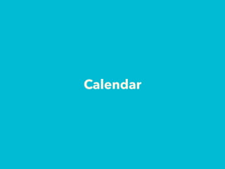 Calendar
 