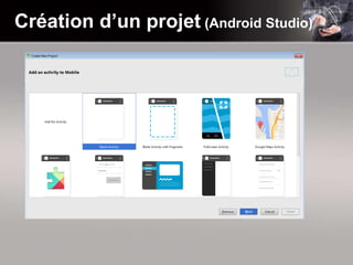 Création d’un projet (Android Studio)
 