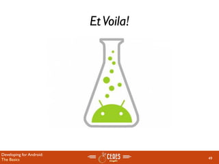 Et Voila!




Developing for Android:
The Basics                            49
 