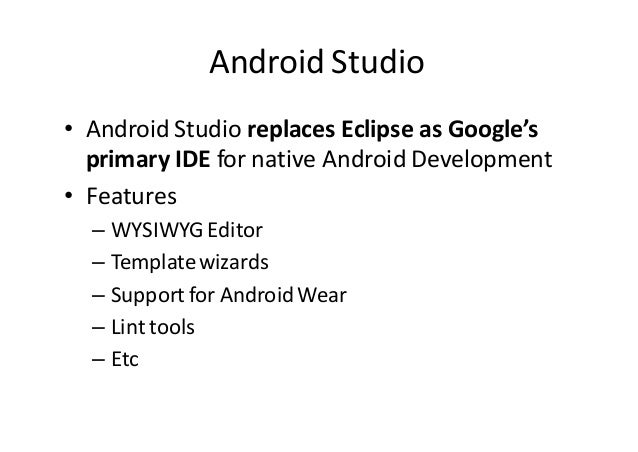 Quick Intro to Android Development