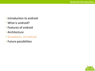 Introduction to Android | PPT