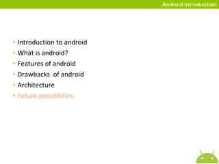 Introduction to Android | PPT