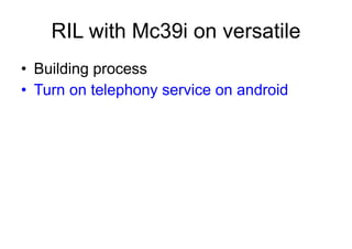Android Radio Layer Interface | PPT
