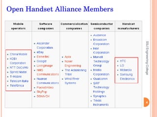 SSJ Engineering College Open Handset Alliance Members 
