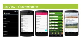 ListView - Customization
 