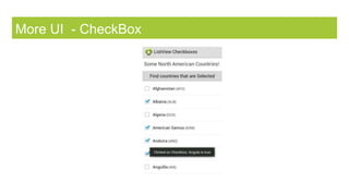 More UI - CheckBox
 