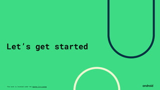 This work is licensed under the Apache 2.0 License
Let’s get started
 