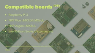 Google Assistant powered Robot
(05)
(05)
http://nilhcem.com/android-things/create-your-google-assistant-robots
 