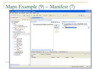 Maps Example (9) – Manifest (7)
 