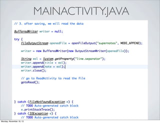 Android Development - NOTE TAKING APP FROM SCRATCH | PDF