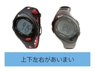 上下左右があいまい
 