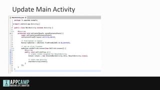 Update Main Activity
 