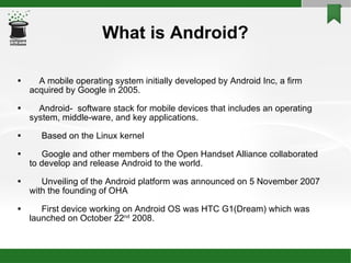 Android Environment Introduction to Android Environment | PPT