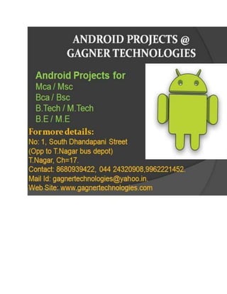 Best Android projects in chennai
