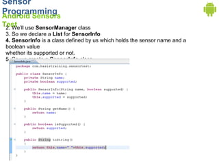 Sensors in Android (old) | PDF
