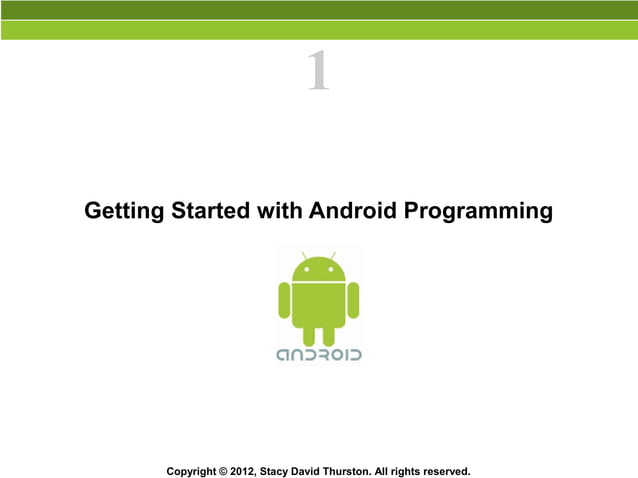 Getting Started with Android Programming | PDF