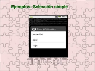 Ejemplos: Selección simple
 