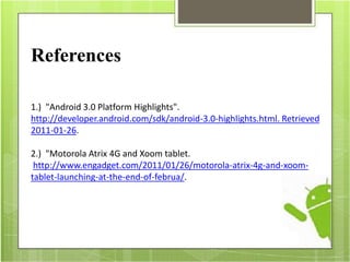 Android 3.0:Honeycomb | PPSX