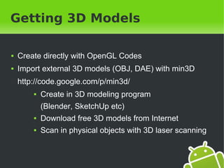 3D in Android | PDF