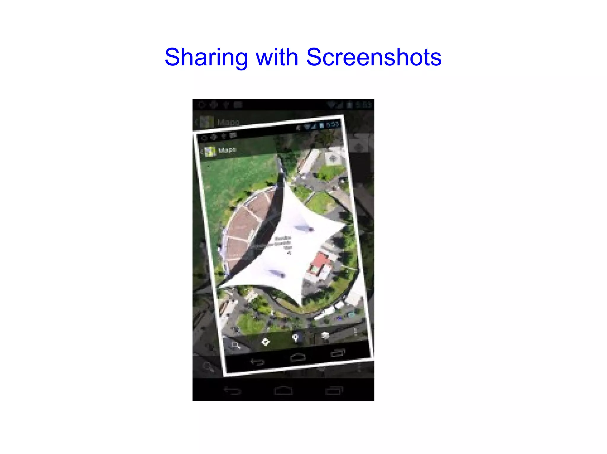 Sharing with Screenshots 