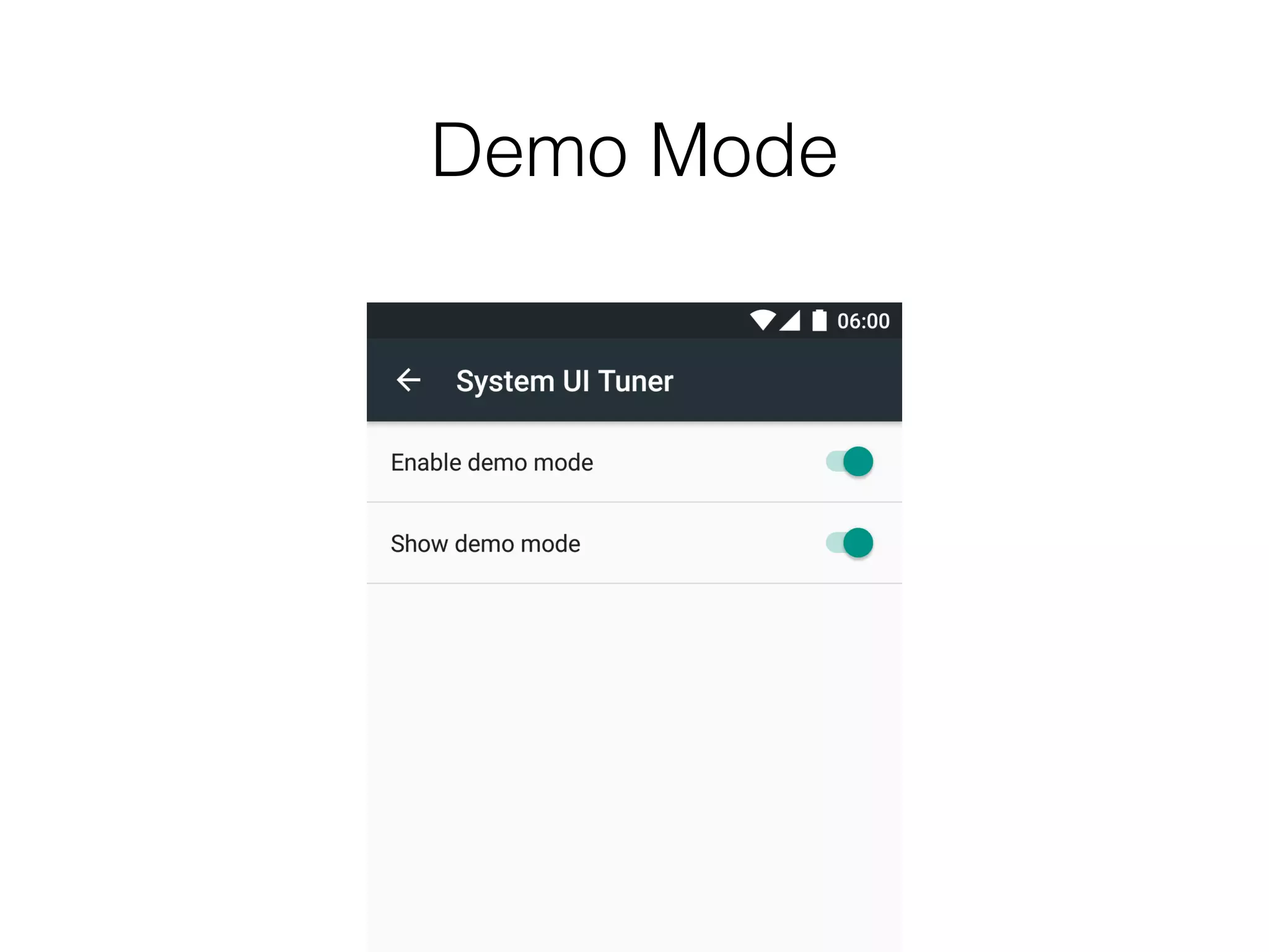 Performance Improvements
• ART runtime improvement
• faster application
• lower memory overhead
• faster multitasking
• dead code elimination
• bounds check elimination
• Improved text rendering performance
 