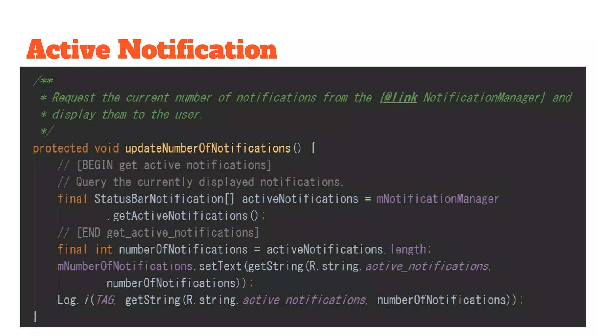 Active Notification
 