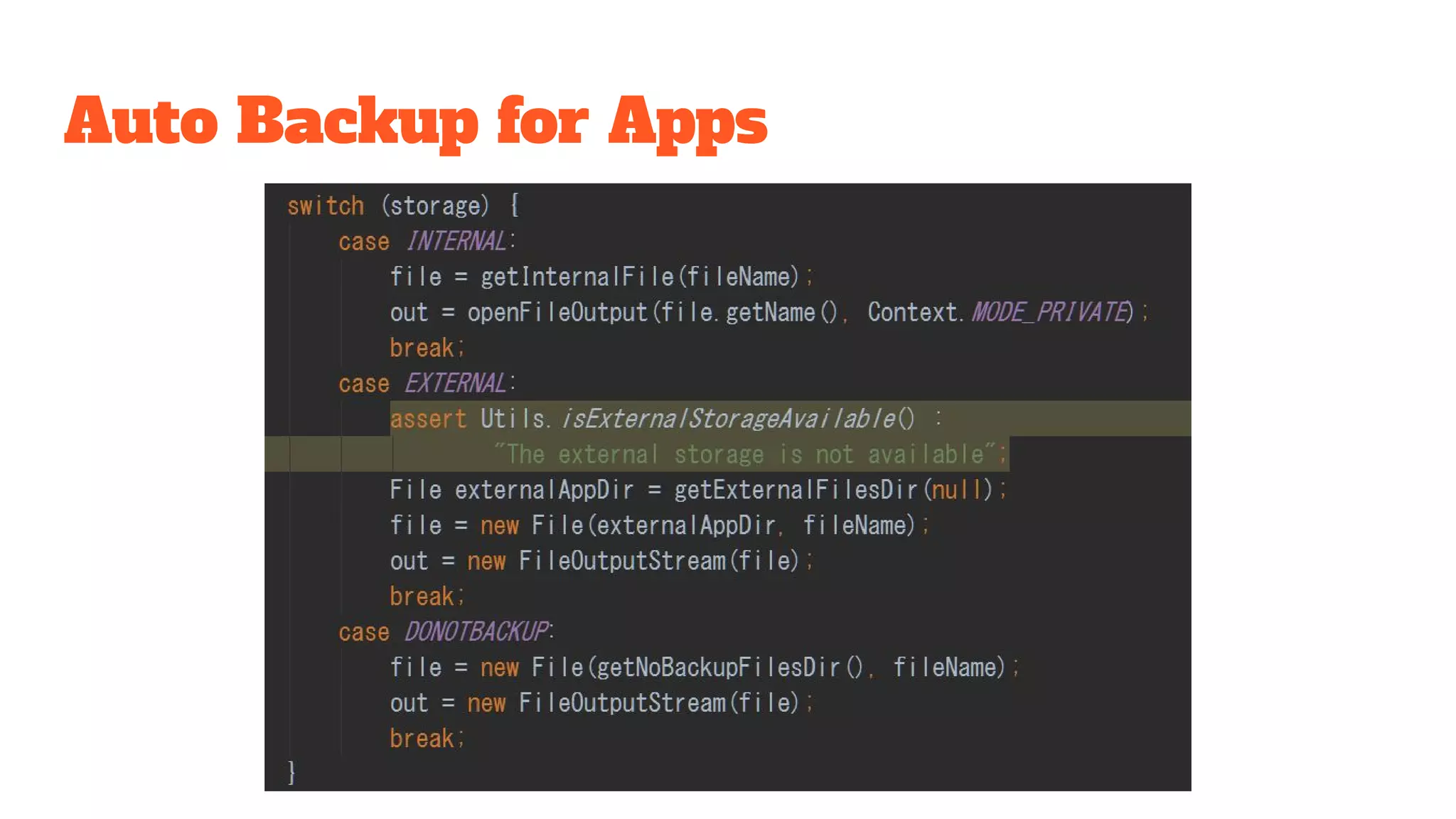 Auto Backup for Apps
 