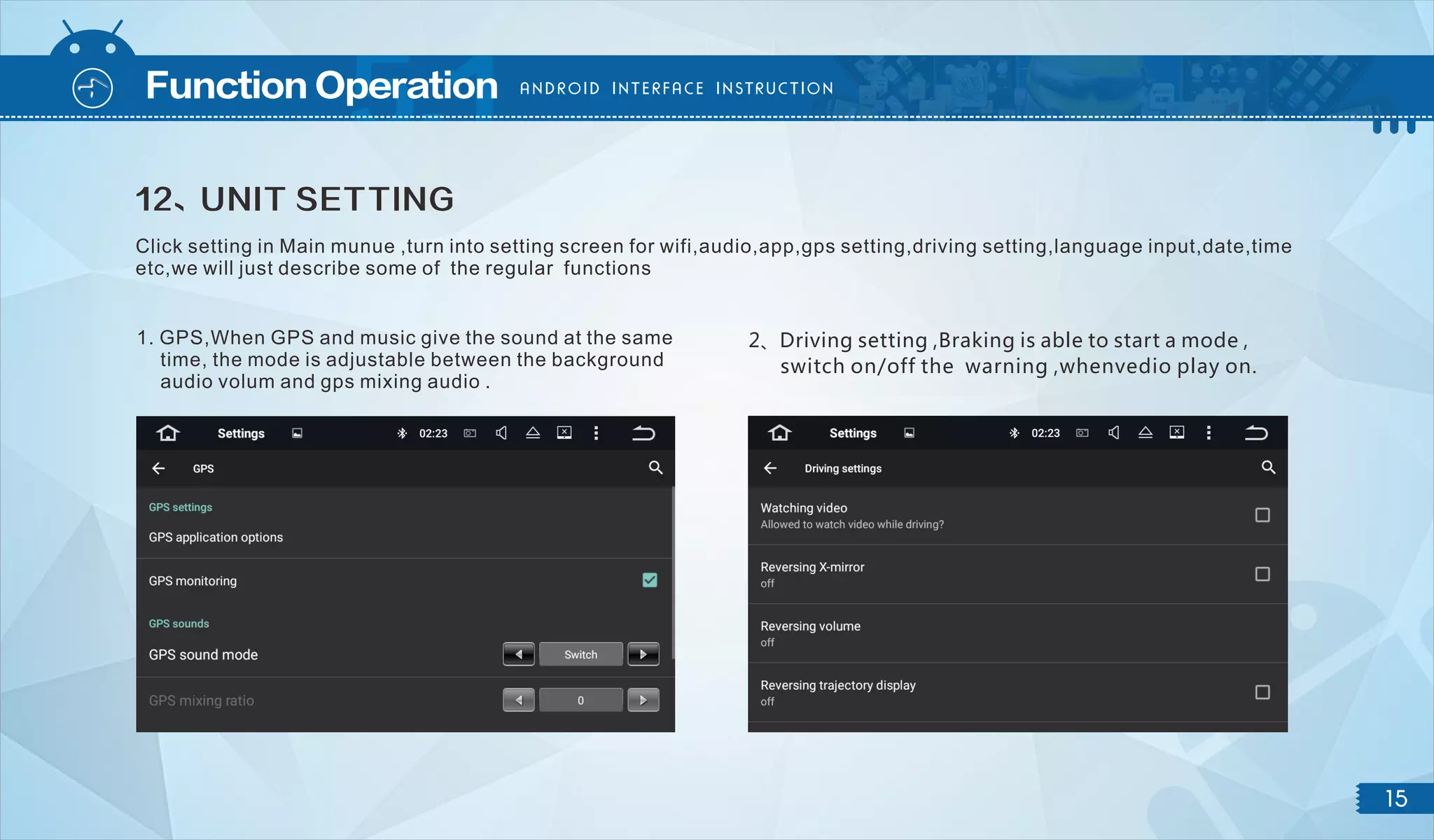 Android 8.0 Aftermarket BMW Navigation Head Unit User Manual