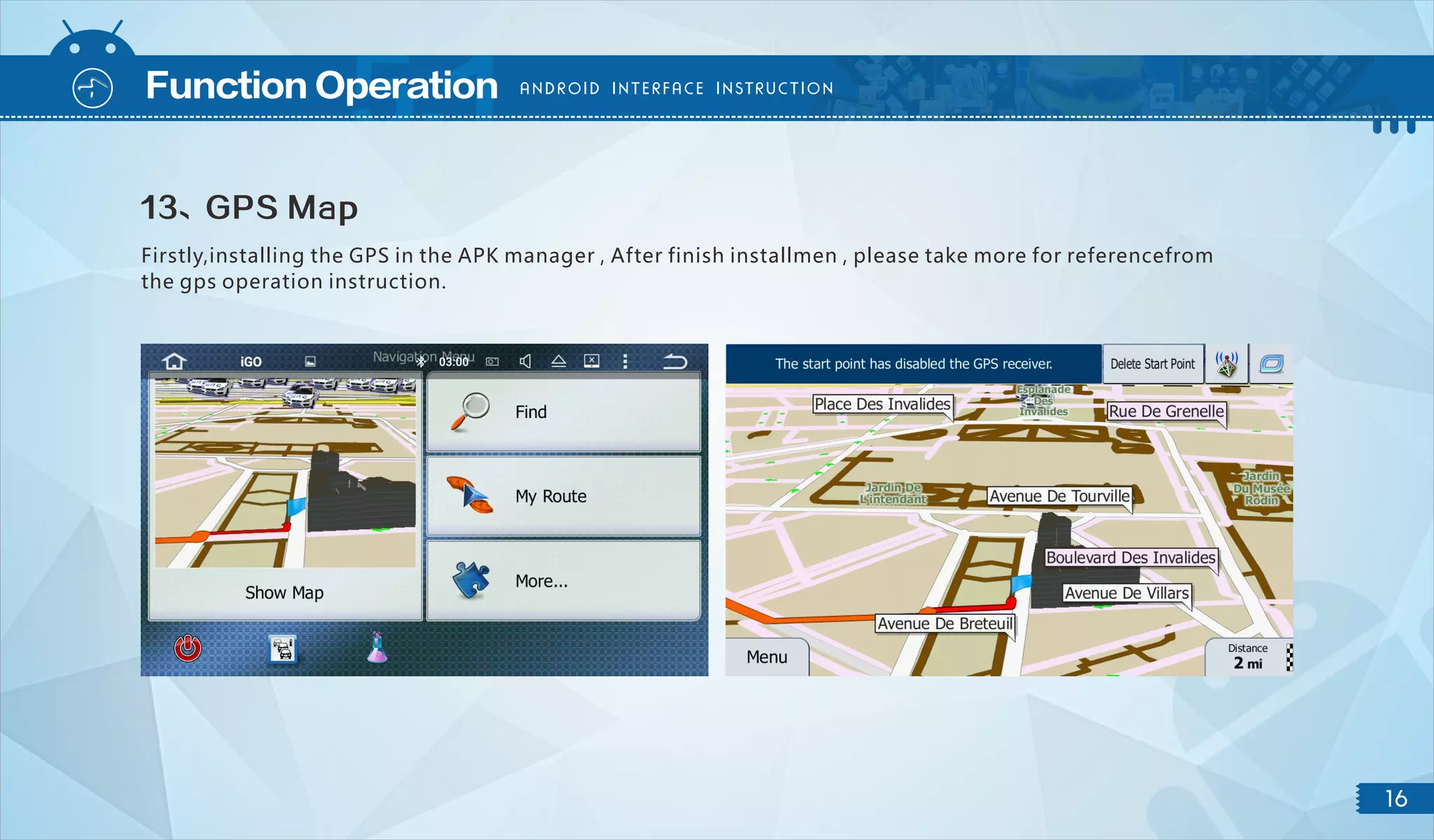 Android 8.0 Aftermarket BMW Navigation Head Unit User Manual