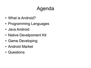 Android Developing Overview | PPT