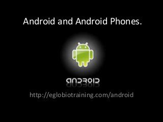 Android and Android Phones.




 http://eglobiotraining.com/android
 