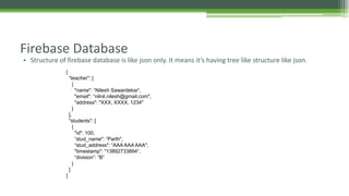 Android And Firebase Database Ppt Android And Firebase Database Ppt