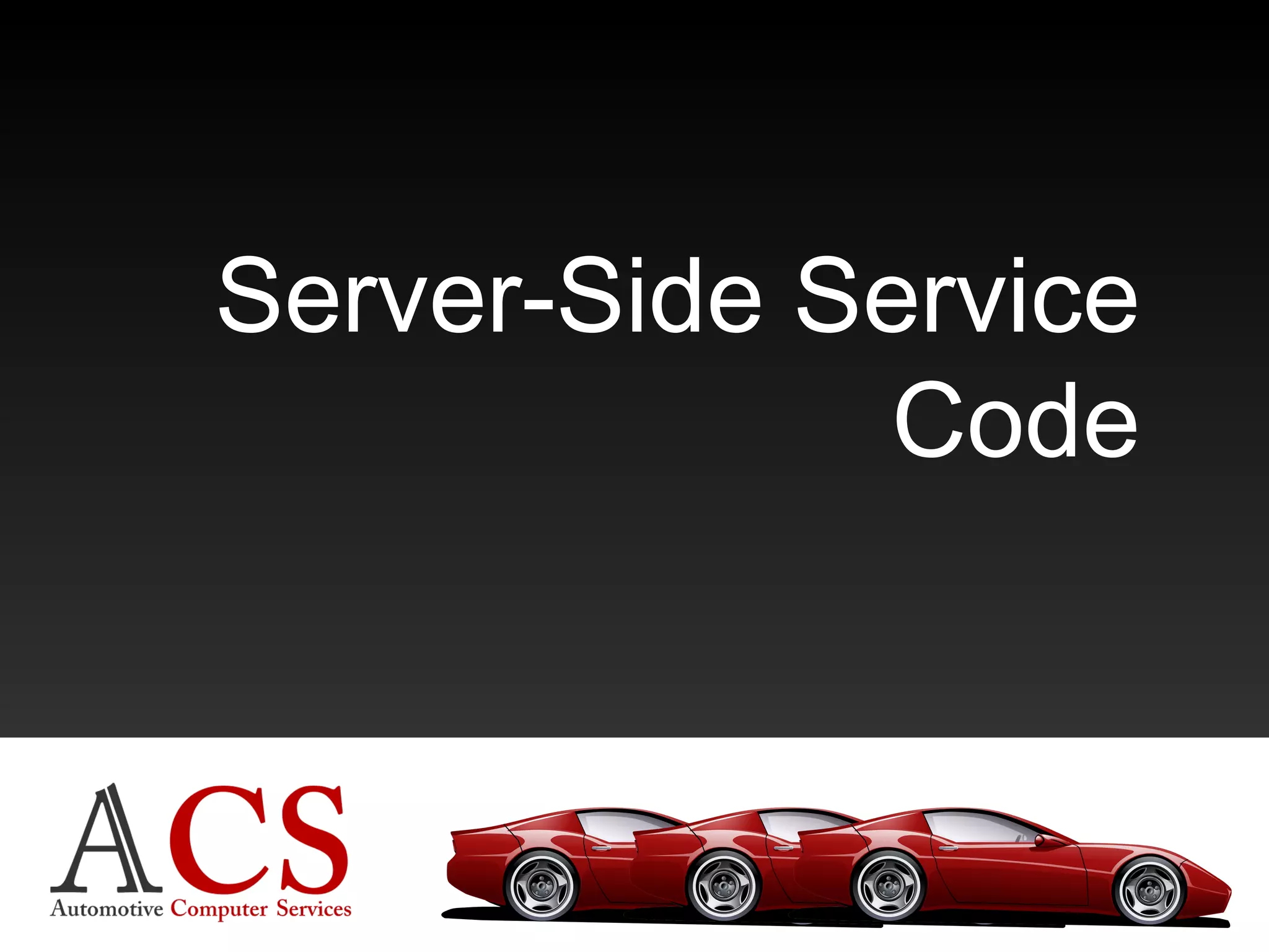 Server-Side Service Code 