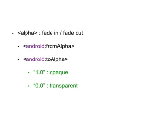 Basic Android Animation | PPTX