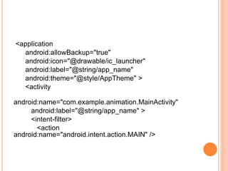 Android animations