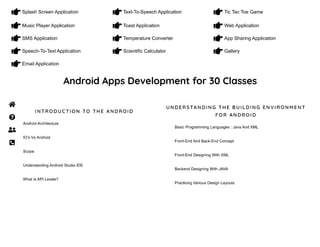 Android app development classes Delhi | PPT
