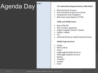 Agenda Day 1
26/1/2015 ANDROID APP DEVELOPMENT (Hybrid) - blog.kerul.net 3
 