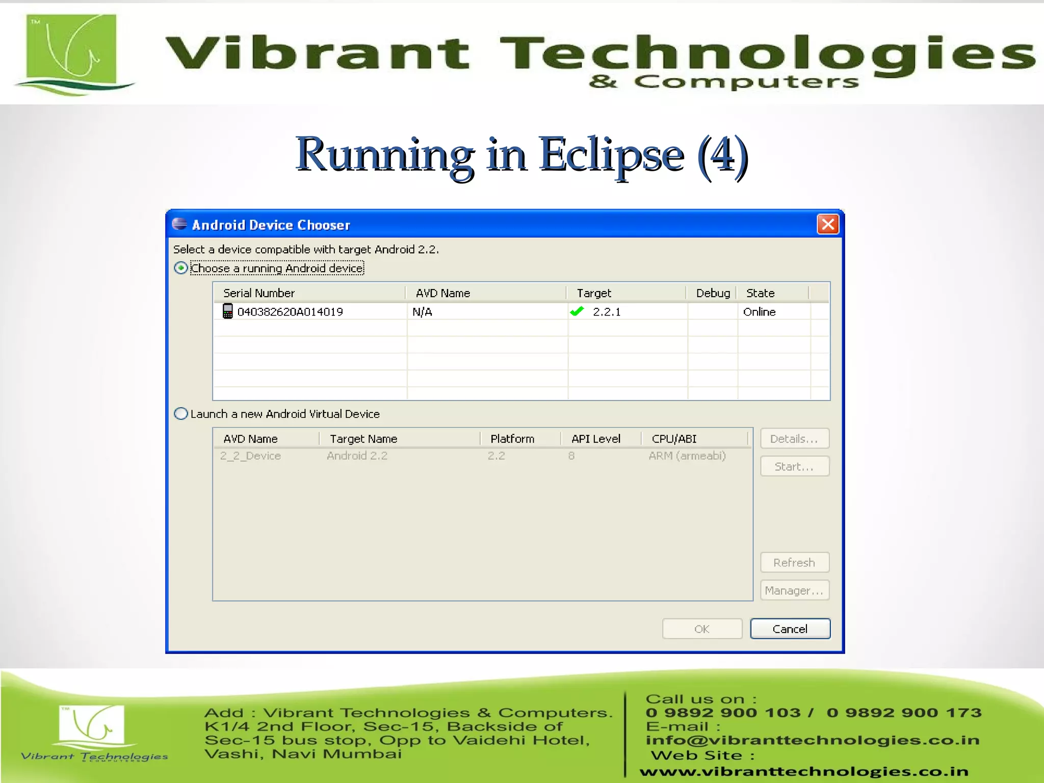 Running in Eclipse (4)Running in Eclipse (4)
 