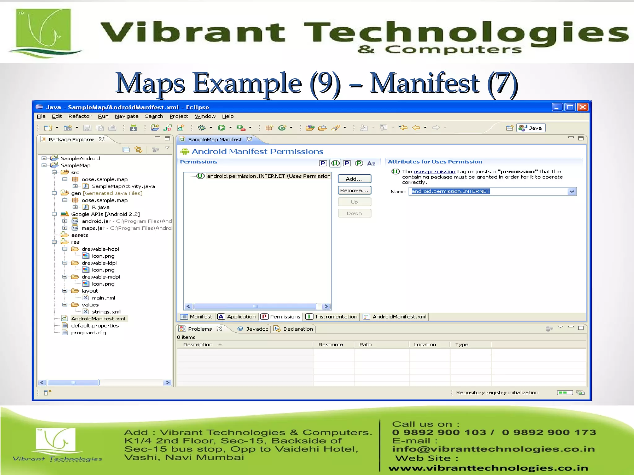 Maps Example (9) – Manifest (7)Maps Example (9) – Manifest (7)
 