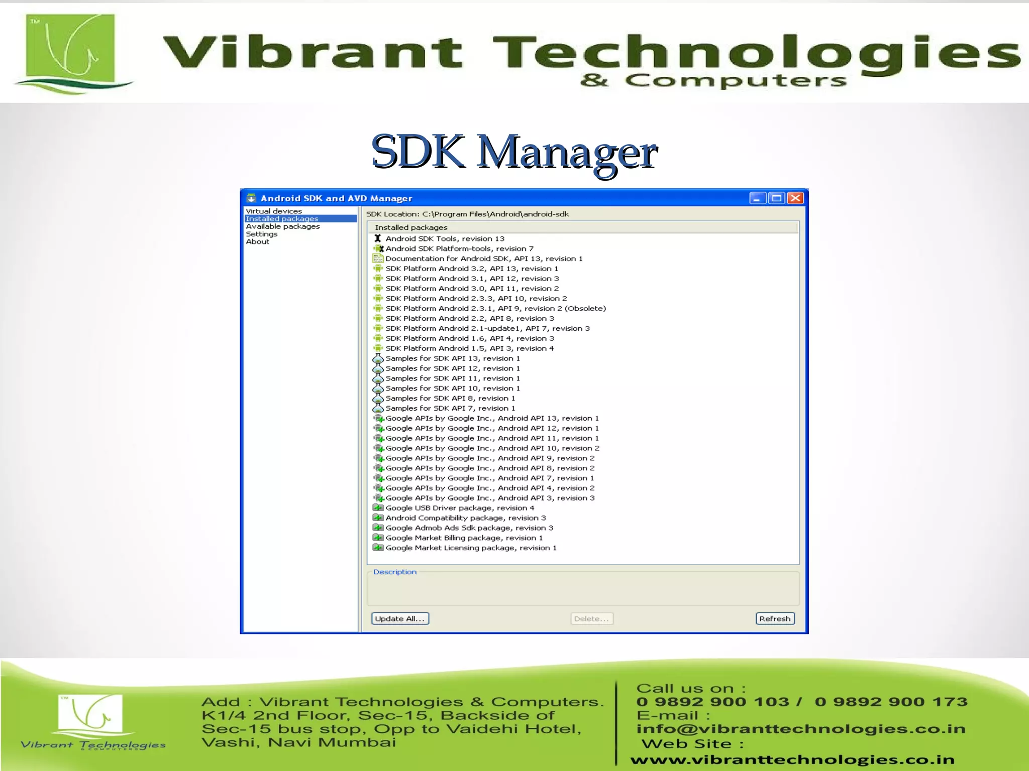 SDK ManagerSDK Manager
 