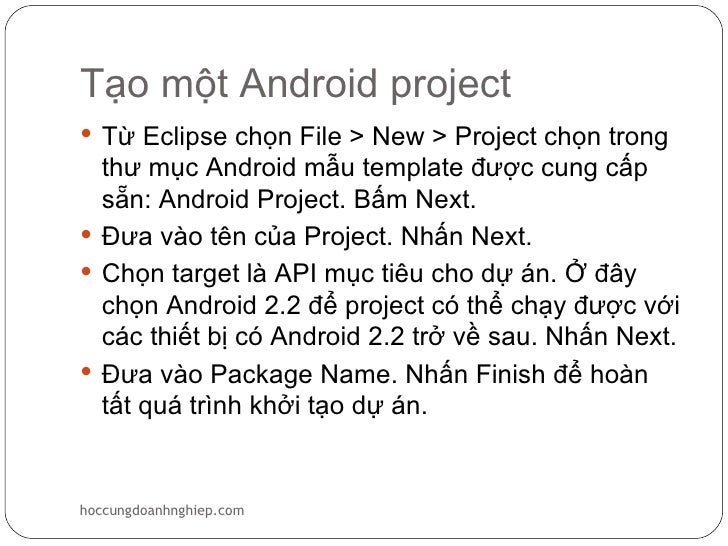 Bài 1: Giới thiệu Android