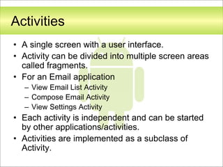 Android application development fundamentals | PPTX