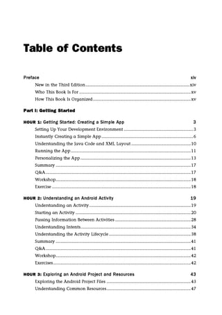 Android application development in 24 hours, sams teach yourself | PDF