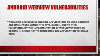 Android Application Penetration Testing - Mohammed Adam | PPTX