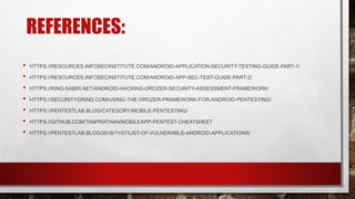 Android Application Penetration Testing - Mohammed Adam | PPTX
