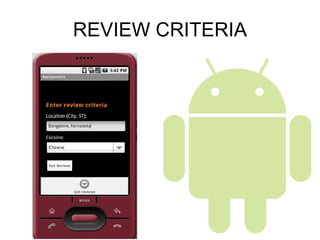 REVIEW CRITERIA 